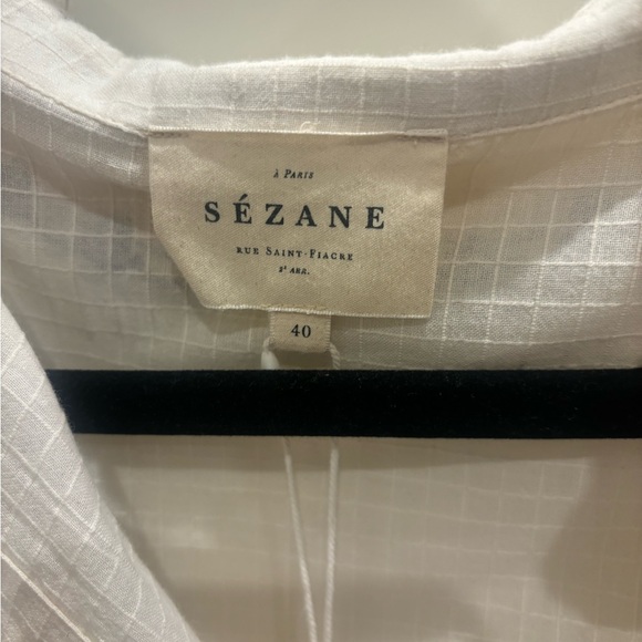 NWT Sezane Chlo top with embroidery, US size 8 - Picture 6 of 8